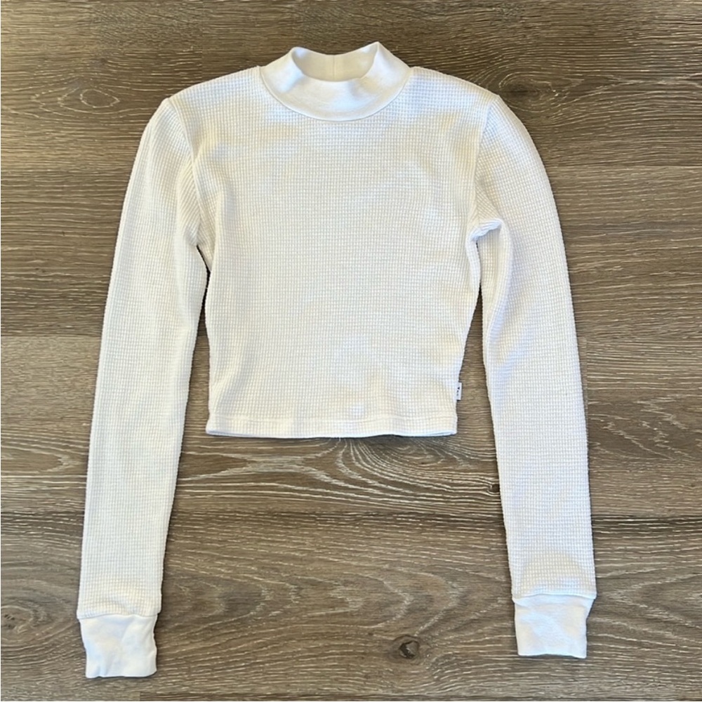Tna Waffle Crop Longsleeve Top Aritiza